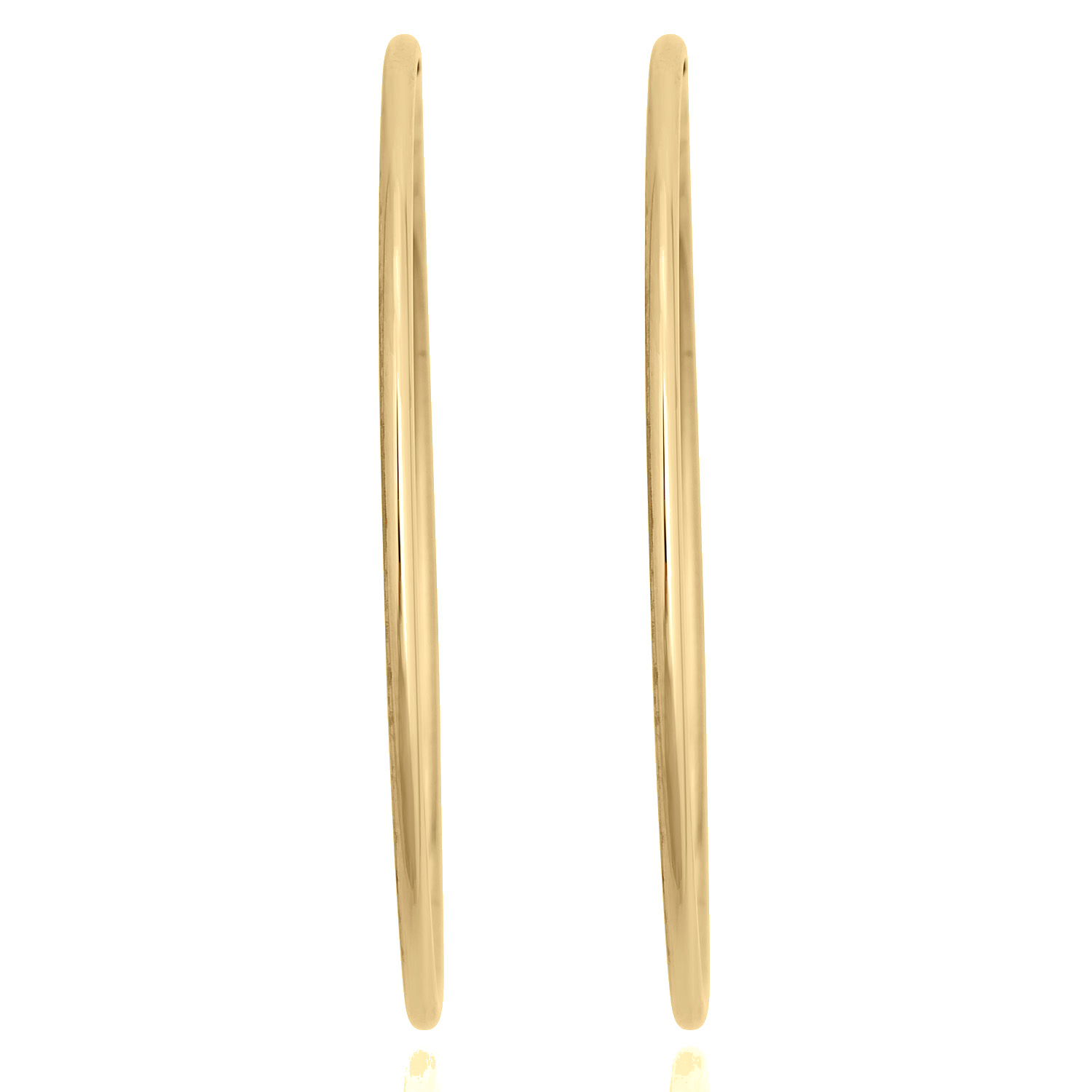 AVORA 14K Yellow Gold-Filled 1.25 mm Thick 25mm Endless Hoop Earrings