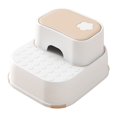 thumbnail image 2 of YAOMOBB Double Step Stool Toddler Step Stool Double Step Toy Storage Function Non Slip Rubber Feet Potty Training Stool for, 2 of 7
