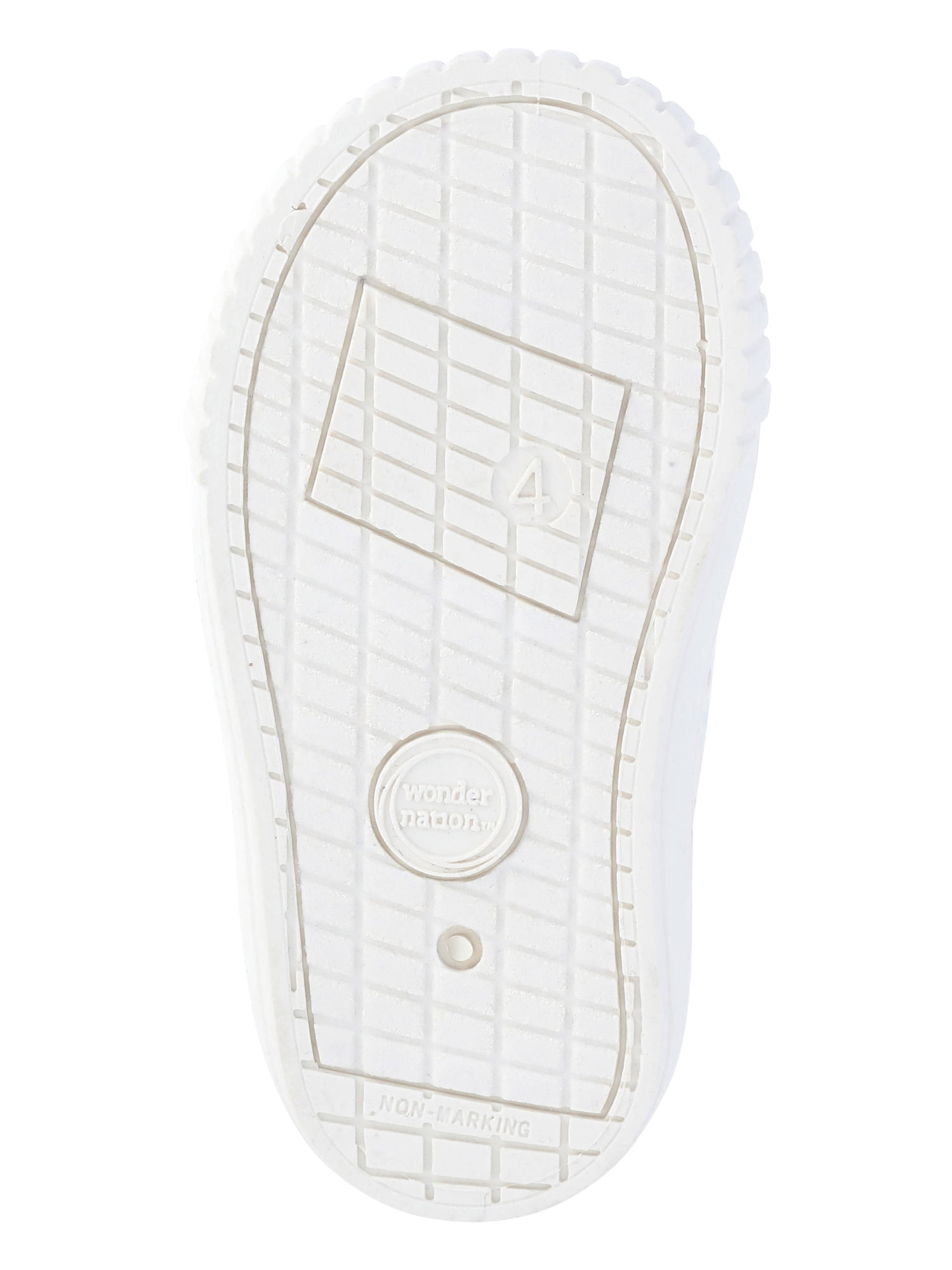 Wonder Nation Baby Girls Two Strap Bump Toe Sneakers