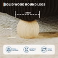 thumbnail image 6 of Full Size Cloud Bed Frame，Corduroy Low Bed Frame Without Headboard, Thick Fabric Upholstered Platform Bed, Solid Wood Legs, No Box Spring Needed, Never Squeak, Easy Assembly, Black, 6 of 8