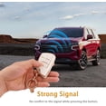 thumbnail image 4 of HSHDLDF for Chevy Keychain Bling Gold White Key Fob Cover Soft TPU Full Protection Smart Key Fob Case Fit for Chevrolet Suburban Tahoe GMC Yukon 6 Buttons Remote Smart Key Protecto, 4 of 6