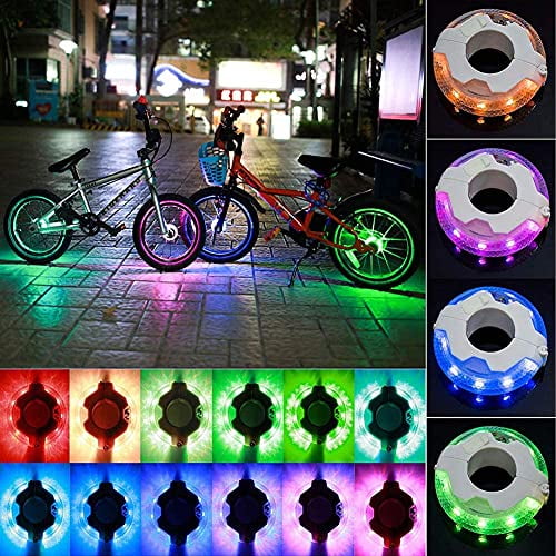 Wheel Plastic Bike Bicycle Spoke Bead Children Kids Clip Colored Decoration LI 
