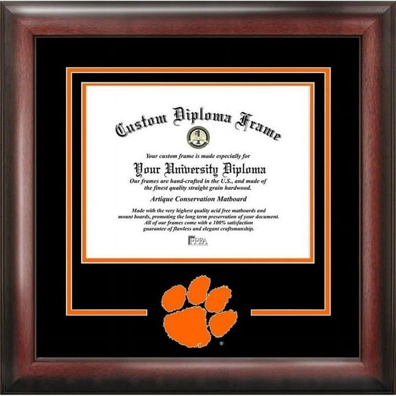 Clemson University 8.5" x 11" Spirit Diploma Frame