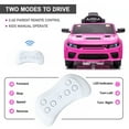 thumbnail image 3 of 12V Ride On Car,  Dodge Charger Powered Electric Car with Battery Powered, Bluetooth, Remote Control, LED Light, Ride On Toy for Ages 3+ Kids, Pink, 3 of 10