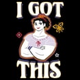 thumbnail image 2 of Junior's Encanto Luisa I Got This Motto with Butterfly Graphic Tee Black 2X Large, 2 of 3