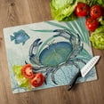 thumbnail image 6 of CounterArt "Oceana Crab" 3mm Heat Tolerant Glass Cutting Board 15" by 12", 6 of 8