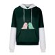 thumbnail image 4 of Pntutb Mujeres Moda Casual Estampado Cuello Redondo Suelto Manga Larga Tops Cortos Blusa Sin Capucha Sudaderas Pntutb Pntutb-1312, 4 of 5