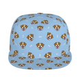 thumbnail image 2 of Fotbe Terrier Flat Bill Visor Cap Classic Snapback Hat Polyester Foam Trucker Hat Trucker Cap Adjustable Baseball Cap, 2 of 9