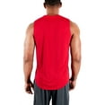 DEVOPS 3Pack Men's DriFit Muscle Workout Tank Top, Breathable & QuickDry (Large, Black