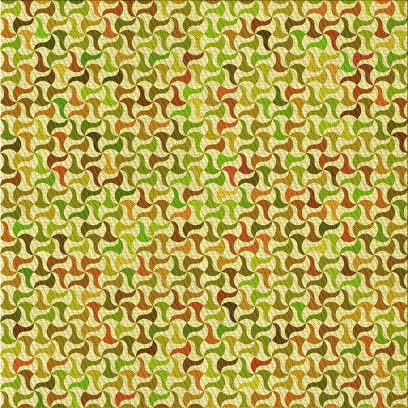Ahgly Company Indoor Square Patterned Dark Golden Rod Brown Area Rugs, 7' Square