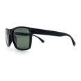 thumbnail image 6 of Mens Tempered Glass Lens Rectangle Sport Horn Rim Plastic Sunglasses Matte Black - Green, 6 of 8