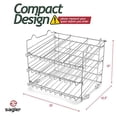 thumbnail image 2 of Sagler Stackable Pantry can Organizer - 3-Tier Soda can Organizer - Multifunctional chrome-Finish can Rack Organizer for Up to 36 cans - For Pantry, Kitchen cabinet, countertop, Under Sink - 17x13x13, 2 of 5