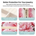 thumbnail image 3 of Peony Travel Portable Square Jewelry Stand with Box, Display, and Bracelet Holder - Ideal for Rings, Earrings, Necklaces, and More - Suitable for Girls and Women, 3 of 6