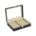 thumbnail image 1 of mmirethe Eye Glasses Case With Lid Scratch-proof And Impact-resistant Exquisite Craft Leather Display Storage Box Beige, 1 of 6