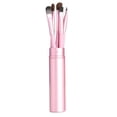 thumbnail image 4 of Nvzi Juego de brochas de maquillaje, kit de 9 brochas de maquillaje de viaje, brochas cosméticas para base de maquillaje, rubor, sombra de ojos con bolsa de almacenamiento (amarillo), 4 of 4