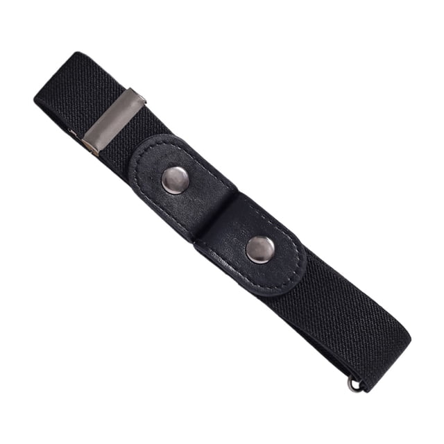 JASGOOD - Cinturón elástico sin hebilla para hombre y mujer, paquete de 2, cinturón elástico invisible sin hebilla para pantalones vaqueros