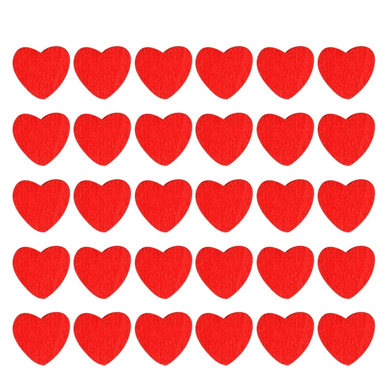 TOYMYTOY Heart Stickers Self Adhesive Wooden Embellishments Mini Decoration  Tiny Craft Scrapbooking Valentine Decor Flatback 