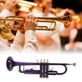 thumbnail image 4 of Trumpet Set, Detachable Mouthpiece B Flat Trumpets  Resonance Replacement Full Tone With Storage Bag For Music Learning Purple,Black, 4 of 8