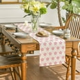 thumbnail image 3 of Black Buffalo Plaid Watercolor Floral Collection Spring and Summer Kitchen Table Runner Family Holiday Party Table Accessories, 3 of 4