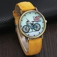 thumbnail image 4 of Xinyolin Retro Bicycle Canvas Band No Number Round Dial Analog Quartz Wrist Watch Unisex, 4 of 8