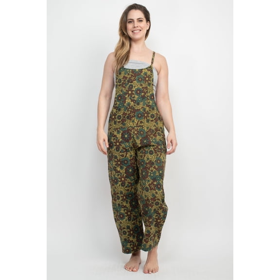 Flower Power Oversized Overalls
