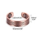 thumbnail image 3 of Anillo magnético de cobre antiguo puro con energía magnética, creativo, personalizado, abierto, pulsera., 3 of 3