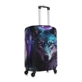 thumbnail image 3 of Balery Luggage Cover Purple Sky Wolf Print Suitcase Covers for Luggage Elastic Washable Suitcase Protector Fits 18-32 Inch Luggage-X-Large, 3 of 9