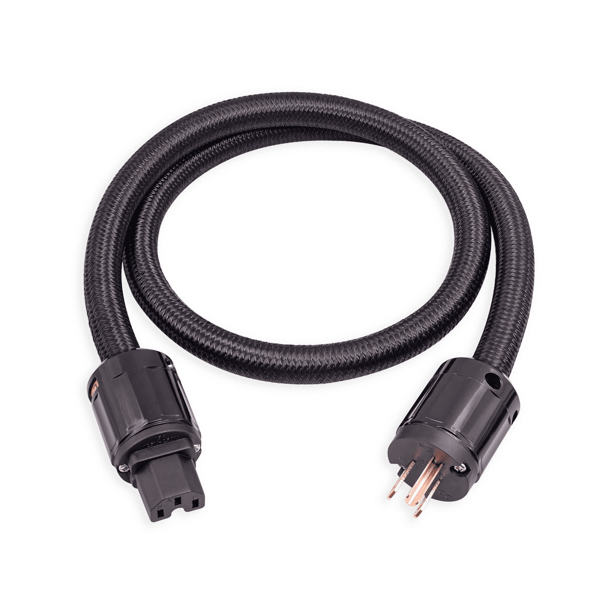 12AWG Hi-End HiFi Audio Universal AC Power Cable Power Cord for Digital Player Power Amplifier US Plug 1 Meter/3.28Ft,1 x Audio Power Cable,Black