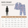 thumbnail image 5 of Uemuo Orchids Flowers Pattern Womens Pajama Sets,PJ Set for Women,Pajamas for Women Logo,Long Sleeve Pajama Set for Women,Soft Long Sleeve Top With Pants-X-Large, 5 of 9