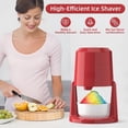 thumbnail image 4 of Red Electric Shaved Ice Maker For Home Frozen Treats, Slushies And Snow Cones, 4 of 9