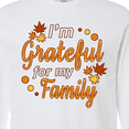 thumbnail image 4 of Inktastic I'm Grateful for My Family in Orange with Fall Leaves Long Sleeve T-Shirt, 4 of 5