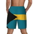 thumbnail image 2 of Mens Flag Of The Bahamas Swimming Trunks with Compression Liner Beach Quick Dry Swim Shorts, 2 of 6