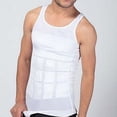 thumbnail image 4 of Kmbangi Men Firm Slimming Undershirt Weight Loss Compression Support Vest Body Shape T-Shirt, 4 of 6