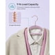 thumbnail image 4 of Colgador de ropa SONGMICS de terciopelo, juego de 50 unidades, color violeta, 4 of 7
