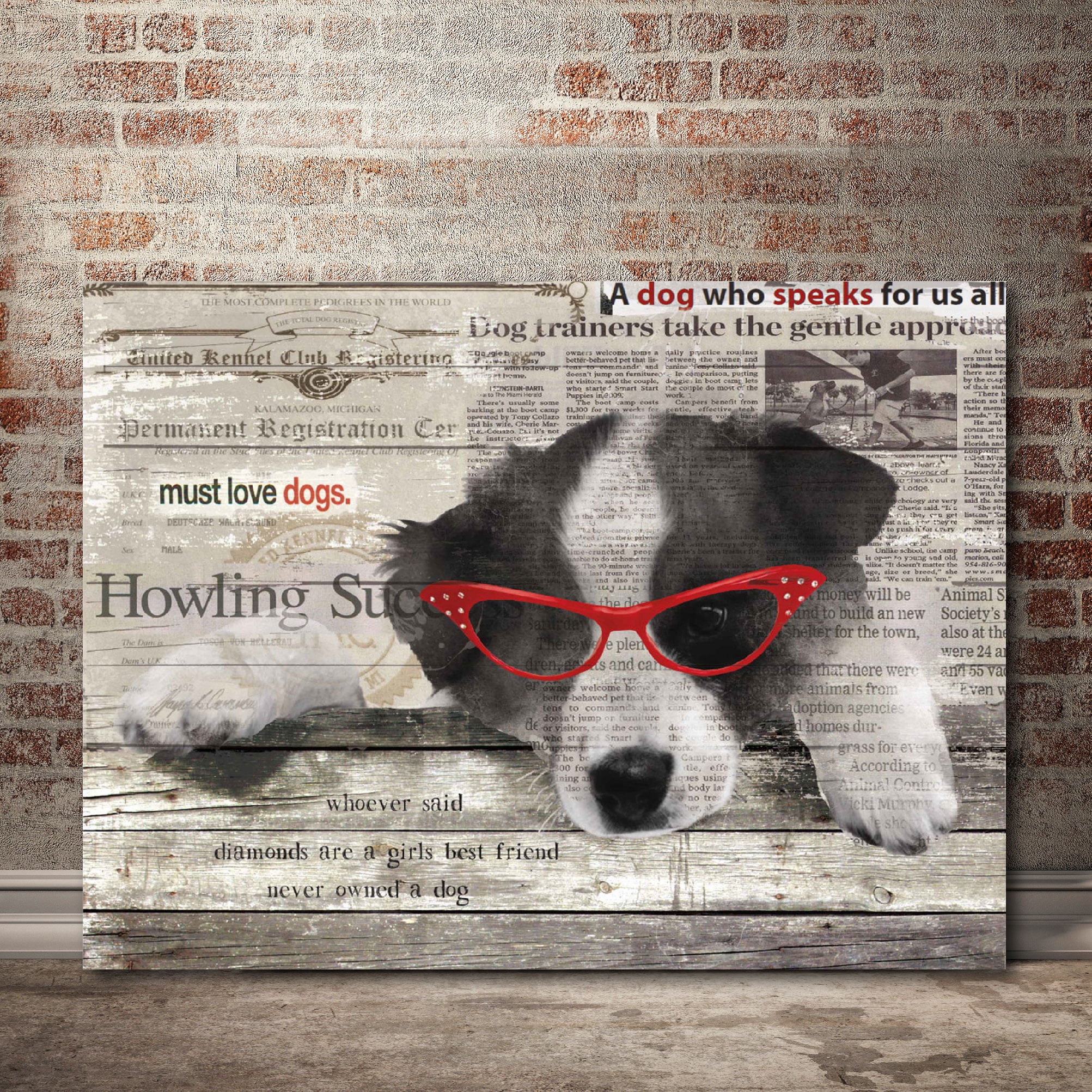 Cool Pup I Gallery-Wrapped Canvas Wall Art, 16x20