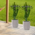 thumbnail image 3 of 2Pcs Dragon Fruit Trellis 12*47" Metal Vertical Support Frame for Climbing Plant for Gardens, Balconies, Living Rooms, 3 of 14