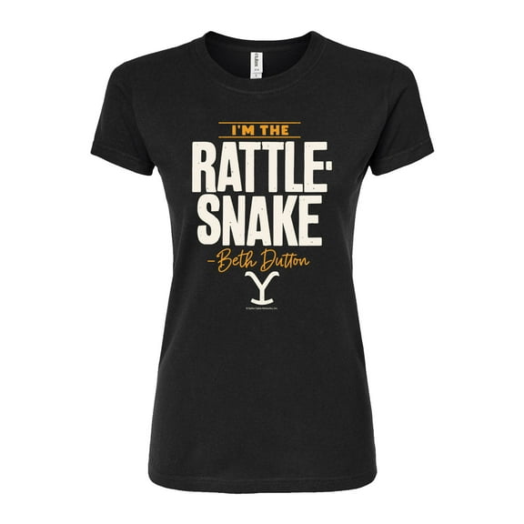 Yellowstone - Beth Dutton Im The Rattlesnake - Juniors Fitted Graphic T-Shirt