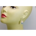 thumbnail image 5 of 14k Gold Filled White Mother of Pearl Cluster Earrings Gemstone and Goldtone Beaded Accents Unique Dangles Designed for Adult Women, 5 of 5