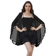 thumbnail image 2 of Moomaya Printed Beach Clothes For Women Tassel Shrug Swim Cover Up Cardigan, 2 of 5
