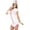 White, variant on Lindreshi Sexy Lingerie for Women Set Women Sexy Lace Sleepwear Lingerie Cosplay Temptation Zipper Underwear Dress