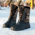 thumbnail image 3 of Mepaouo Men's Winter Snow Boots Warm Lined Hiking Boots Arch Support Work Walking Booties, 3 of 8