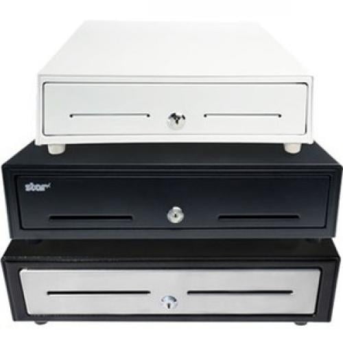Star Cash Drawer CD4-1616BK55-S2 - 16" x 16" - Black - 5 Bill / 5 Coin - Printer Driven - Choice Series - 5 Bill - 5 Coin - 2 Media SlotPrinter Driven - Black - 4.3" Height x 16.1"