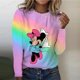 thumbnail image 1 of Disney Stitch 3d Women's Long Sleeve T-shirt Cartoon Mickey Mouse Print Round T-shirt Women's Short Sleeve Cartoon T-shirtloverXXXL Gao Jinjia LED, 1 of 2