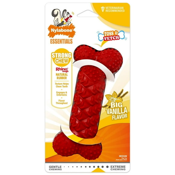 Nylabone Fun 'n' Fit Rubber Braided Bone