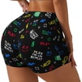 thumbnail image 1 of Fotbe Gamepads Shorts Sin Costuras – Shorts Deportivos de Cintura Alta para Mujer, Elásticos para Gimnasio, Yoga, Running o Ciclismo-Small, 1 of 8