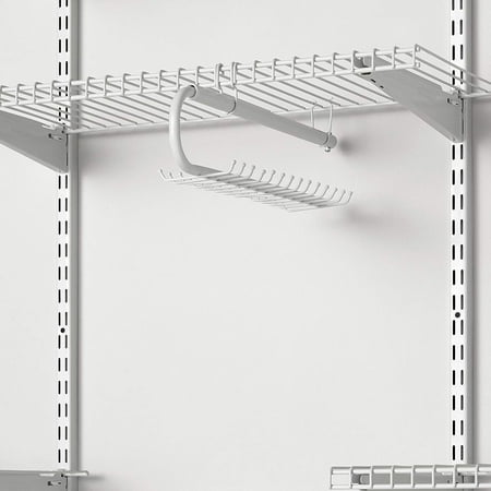 Rubbermaid Configurations 30-Hook Metal Tie and Belt Closet Organizer, White. Easily organize your ties, scarves and belts.