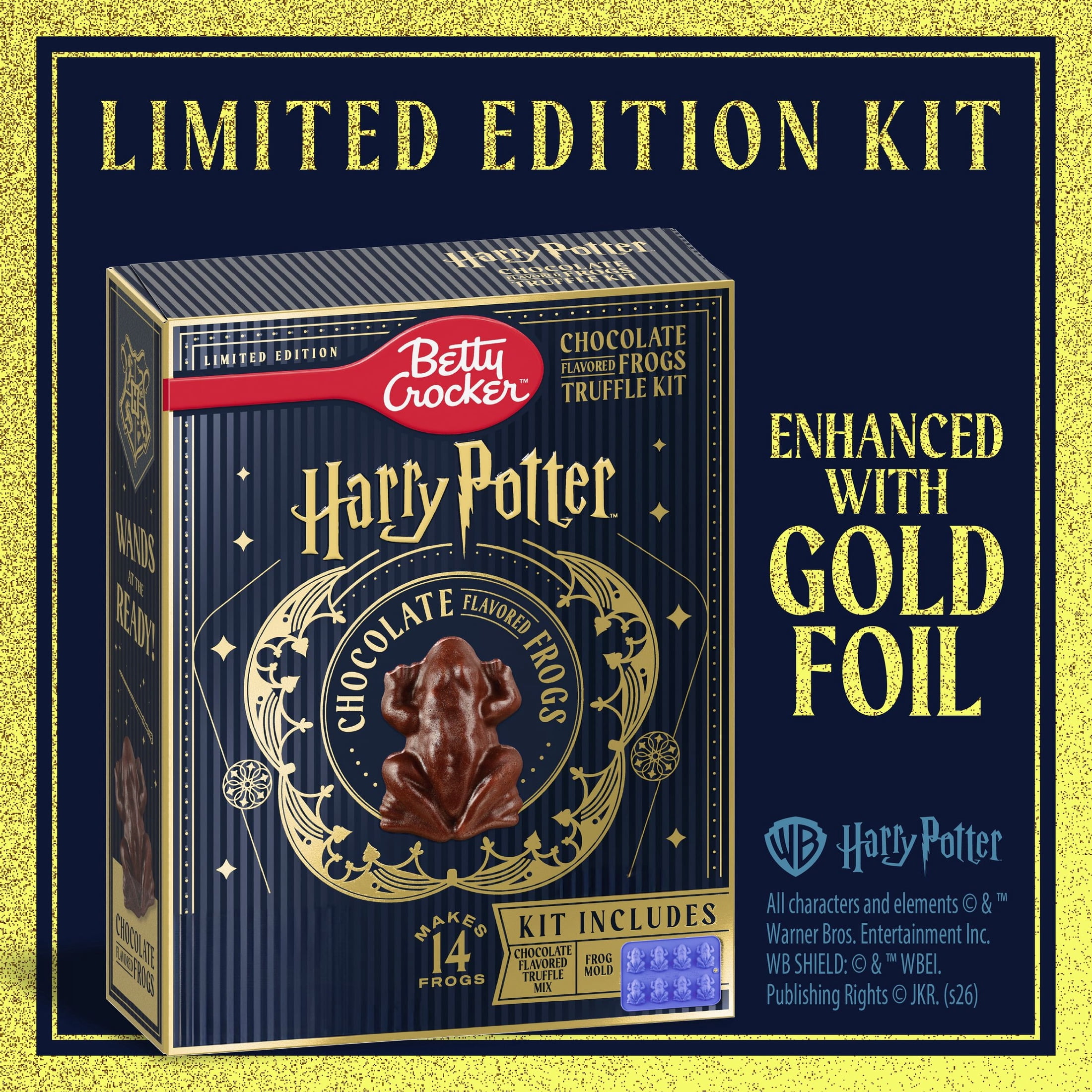 Betty Crocker Harry Potter Chocolate Flavored Frogs Truffle Kit, 14 Count, 6.9 oz