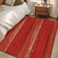 thumbnail image 4 of 3'x5' Area Rugs, Red Wood Grain Indoor Outdoor Area Rug for Living Room Bedroom, Farmhouse Vintage Wooden Rustic Planks Washable Bathroom Rugs Kitchen Floor Carpet Mats Home Decor Aesthetic, 4 of 8