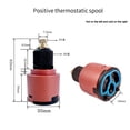 thumbnail image 2 of Faucet Hot And Cold Water Valve Core 35mm Thermostatic Valve Core Mixing Valve, 2 of 9