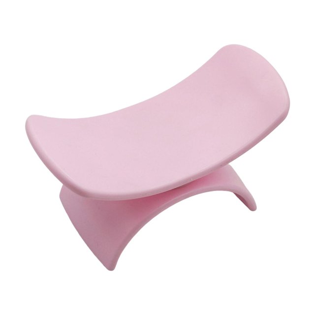 keepw Nail Arm Rest Pillow U Shape Portable for Slip Non for Acrylic Nails Manicure Pink 5.24 Inchx2.56 Inch 1Set